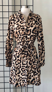 Vestido animal print corto