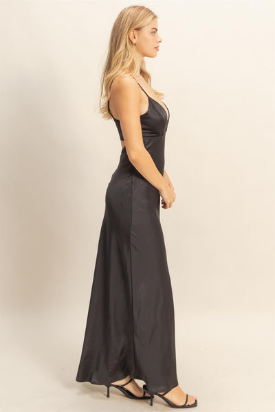 Vestido negro largo