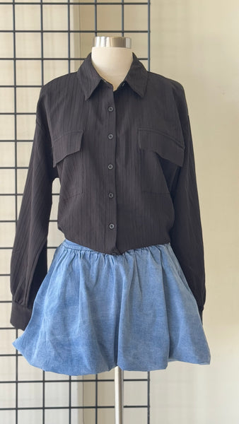 Blusa camisola negra