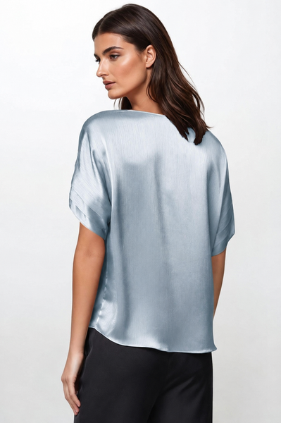 Blusa azul dobles