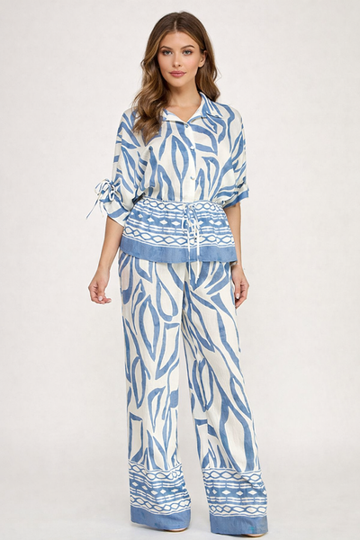 Conjunto azul cielo