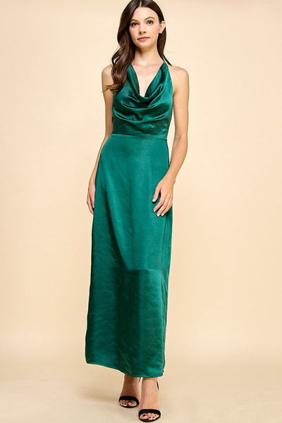 Vestido verde a media pierna