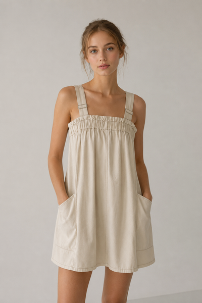 VESTIDO BLANCO MEZCLILLA