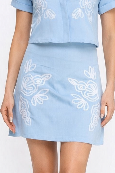 Shorts azul claro
