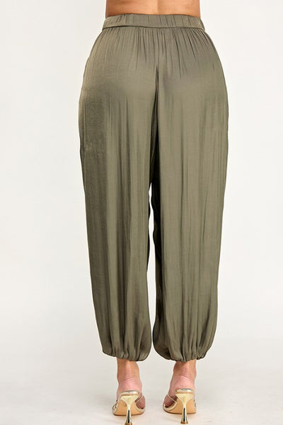 Pantalón verde globo