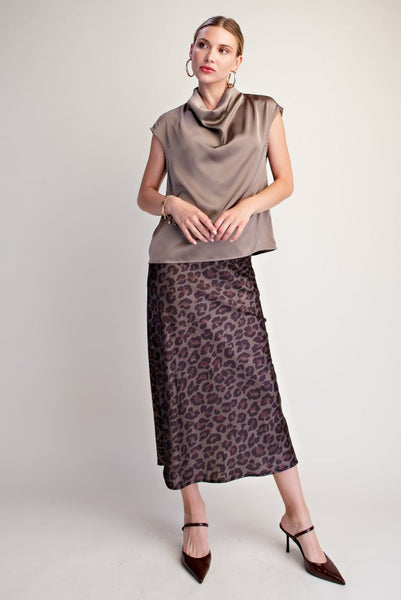 Blusa café cielo