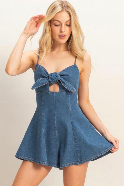 Vestido mezclilla media