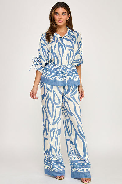 Conjunto azul cielo