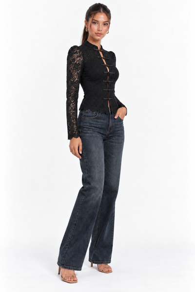 Blusa negra Napoleón