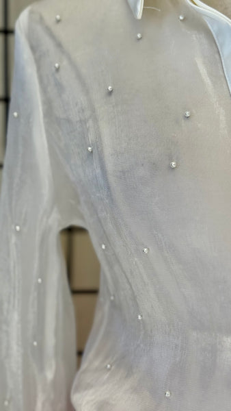 Blusa camisola perlas