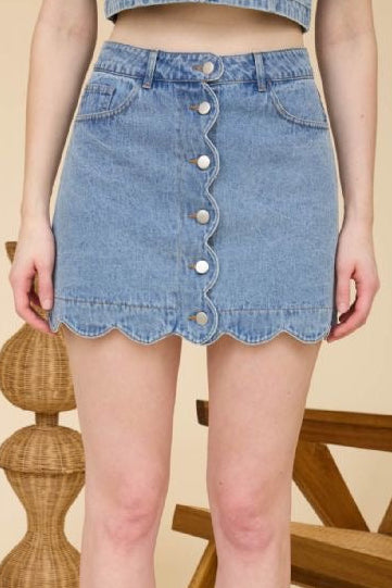 Falda mezclilla