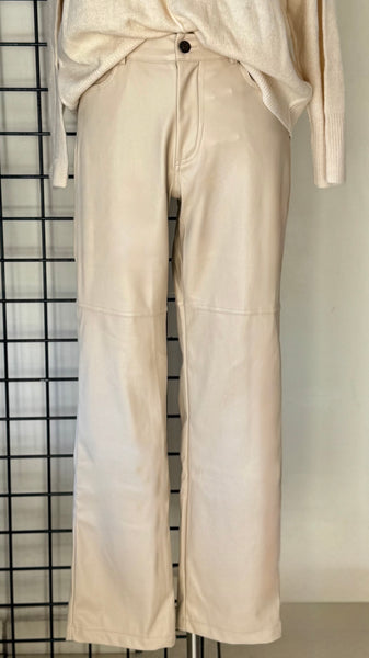 Pantalón beige piel