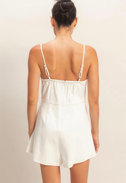 Vestido mezclilla blanco