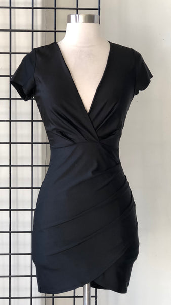 Vestido negro manga