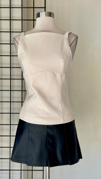 Blusa beige moños