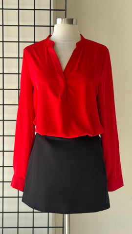 Blusa rojo botón