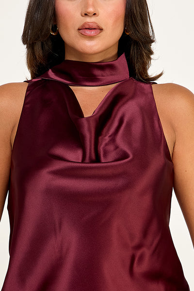 Blusa vino bufanda