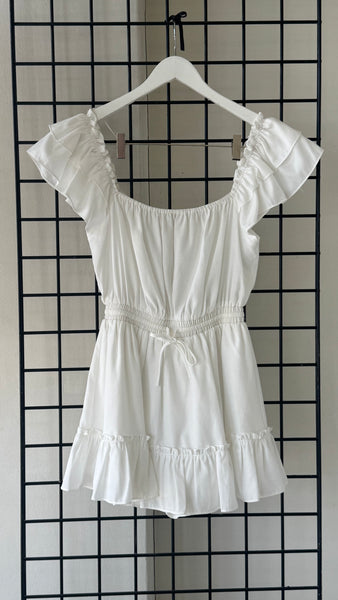 ROMPER BLANCO CINTURA