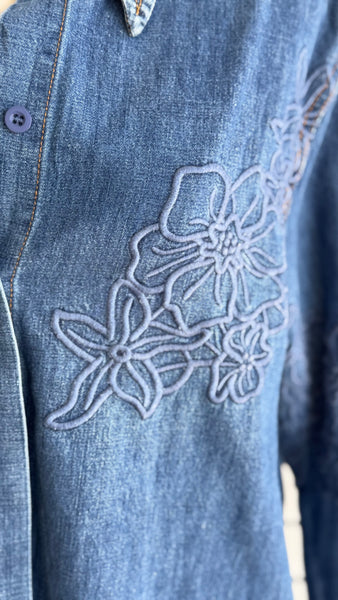 Blusa mezclilla botones