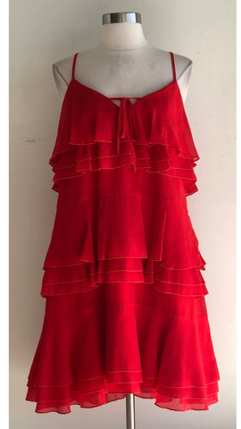 Vestido rojo capas