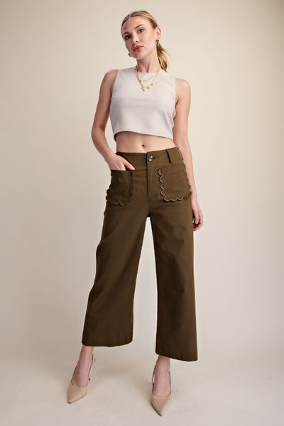 Pantalón verde onda