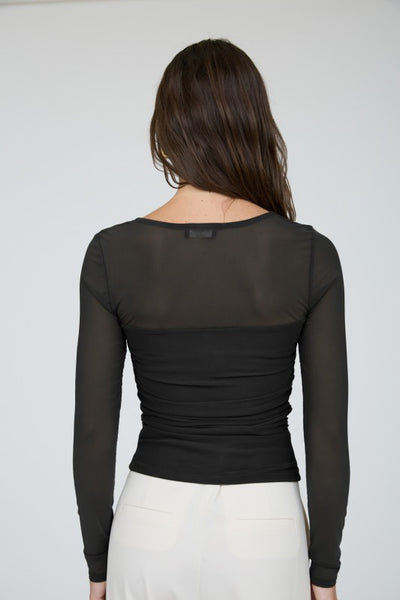 Blusa negra mesh
