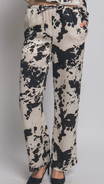 Pantalón negro vaca