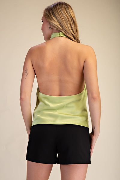 Blusa verde halter