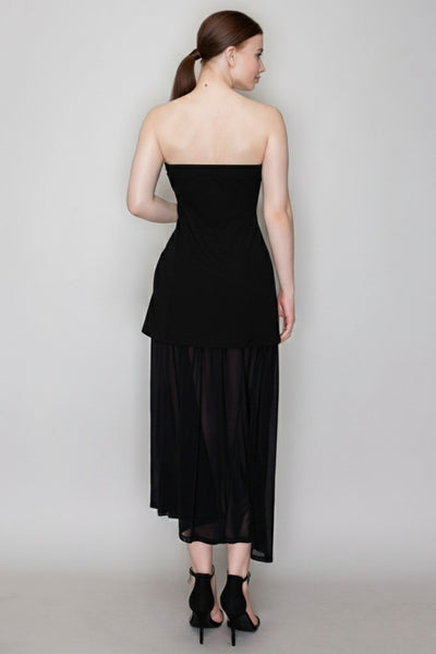 Vestido negro largo