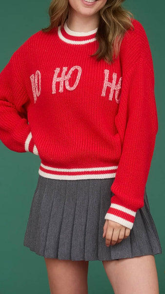 Suéter rojo navidad hoho