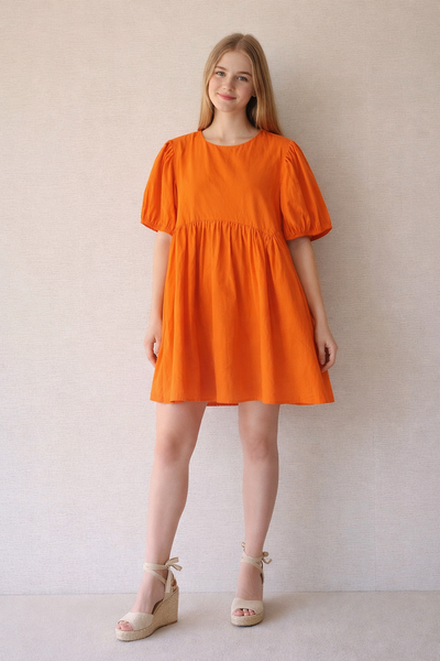 VESTIDO NARANJA SUELTO