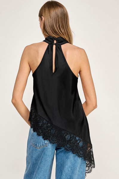 Blusa negra halter