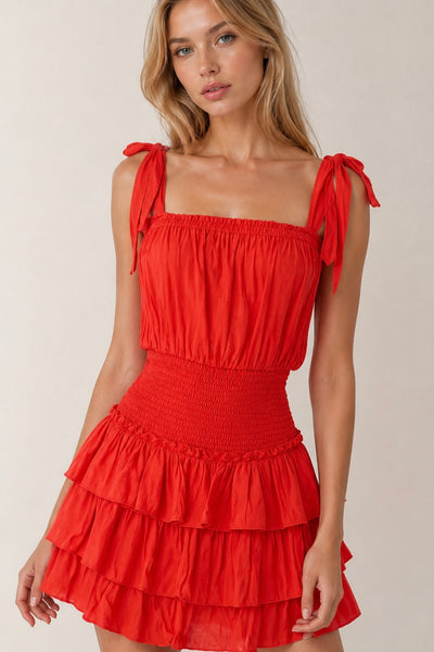 Vestido lino corrugado