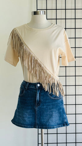 Blusa beige camiseta