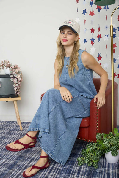 Blusa mezclilla clara