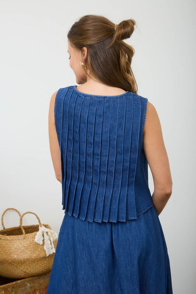 Blusa mezclilla suelta