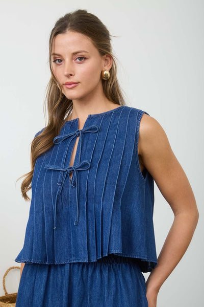 Blusa mezclilla suelta