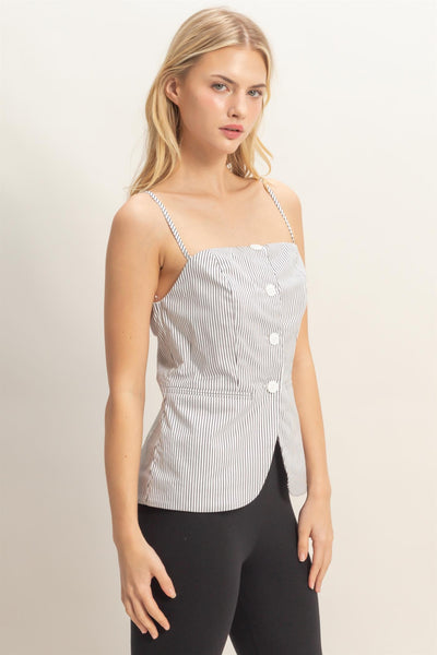 Blusa blanca rayas