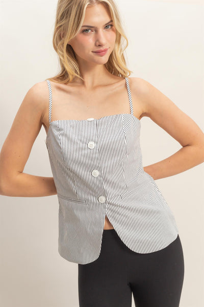 Blusa blanca rayas