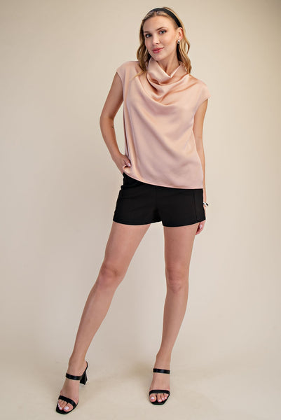 Blusa rosa cuello
