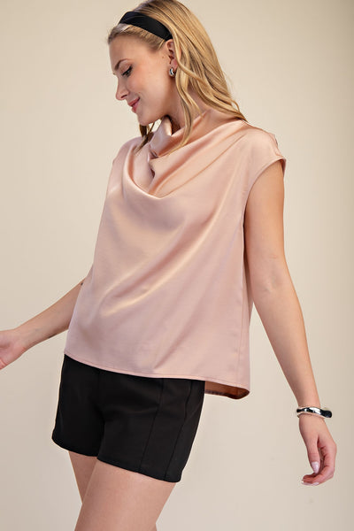 Blusa rosa cuello