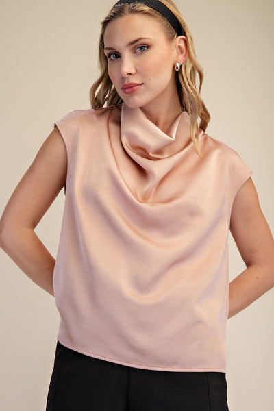 Blusa rosa cuello