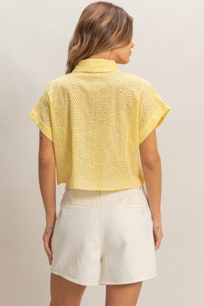 Blusa amarilla manga