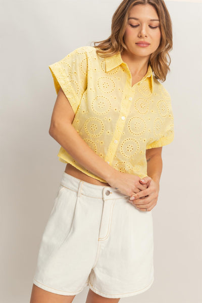 Blusa amarilla manga