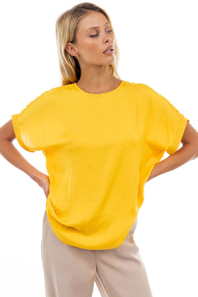 Blusa amarilla manga