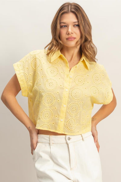Blusa amarilla manga