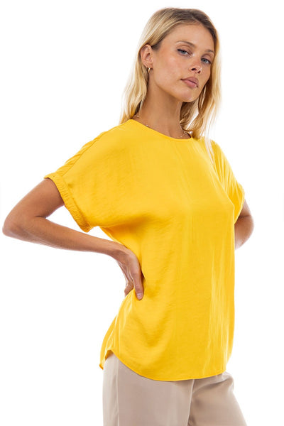 Blusa amarilla manga