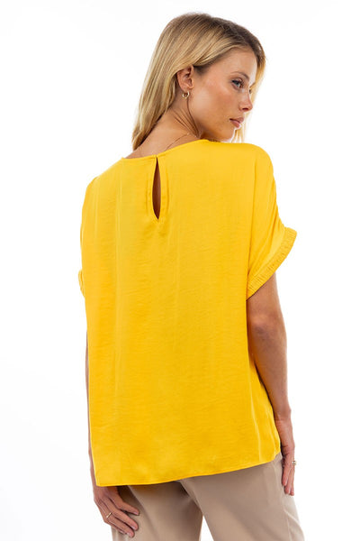 Blusa amarilla manga