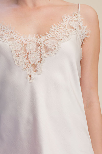 Blusa beige encaje