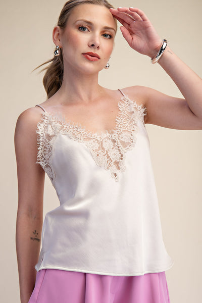 Blusa beige encaje